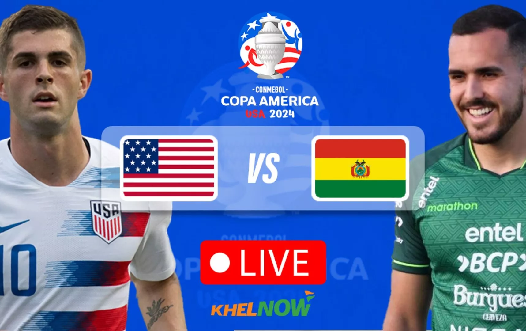 USA Vs Bolivia Live Score And Updates | Copa America 2024