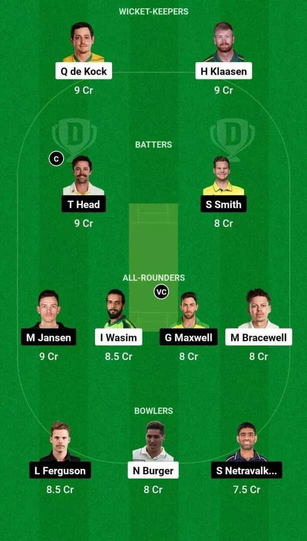 SEA vs WAS MLC 2024 Dream11 Team 1