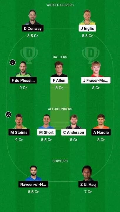 SF vs TEX MLC 2024 Dream11 Team 1