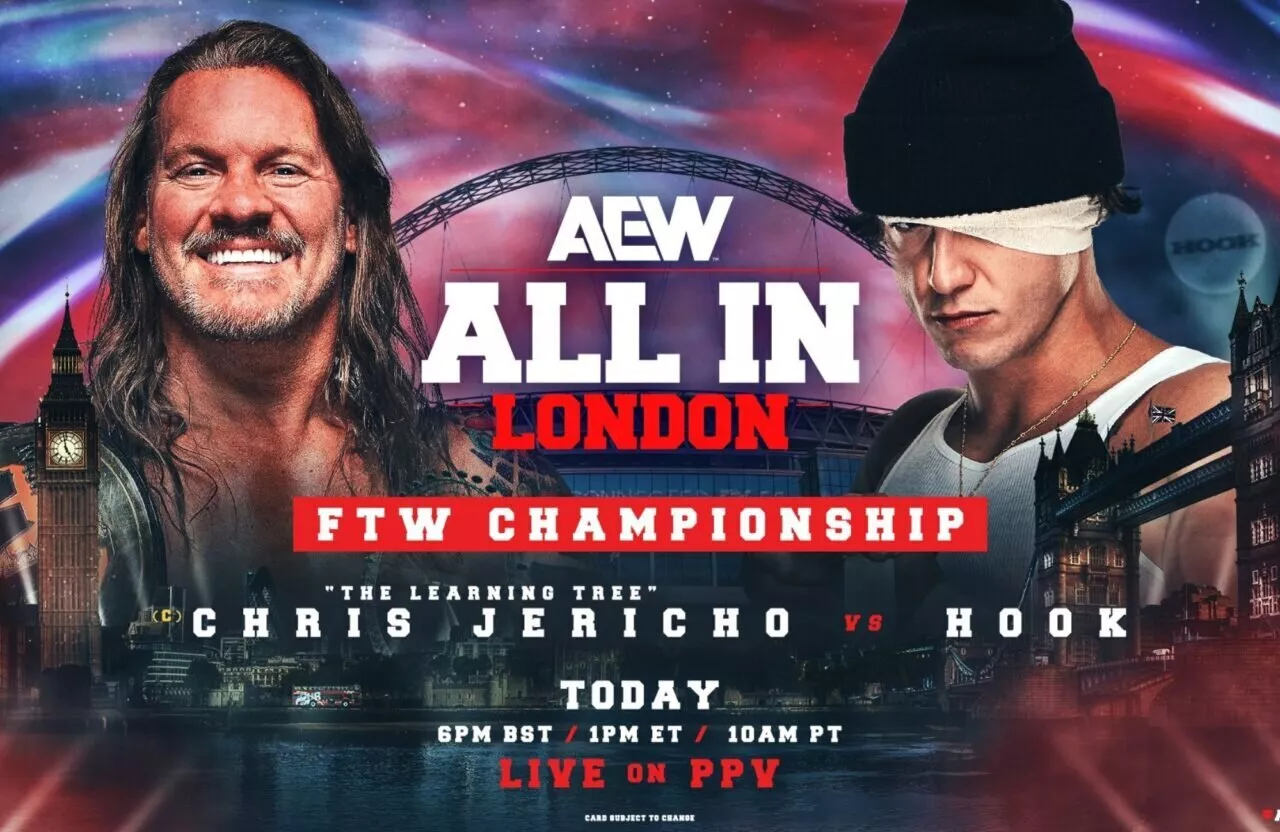 AEW All In 2024 results: Hook beats Chris Jericho; wins FTW Championship