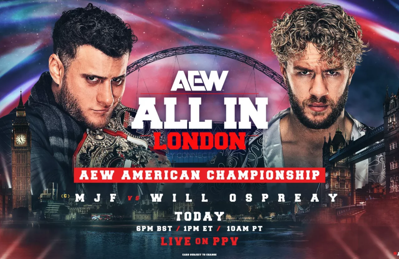 AEW All In 2024 results: Will Ospreay beats MJF; wins AEW International Championship; Daniel Garcia returns