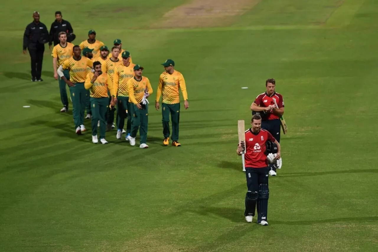 Dawid Malan walks off after making an unbeaten 99