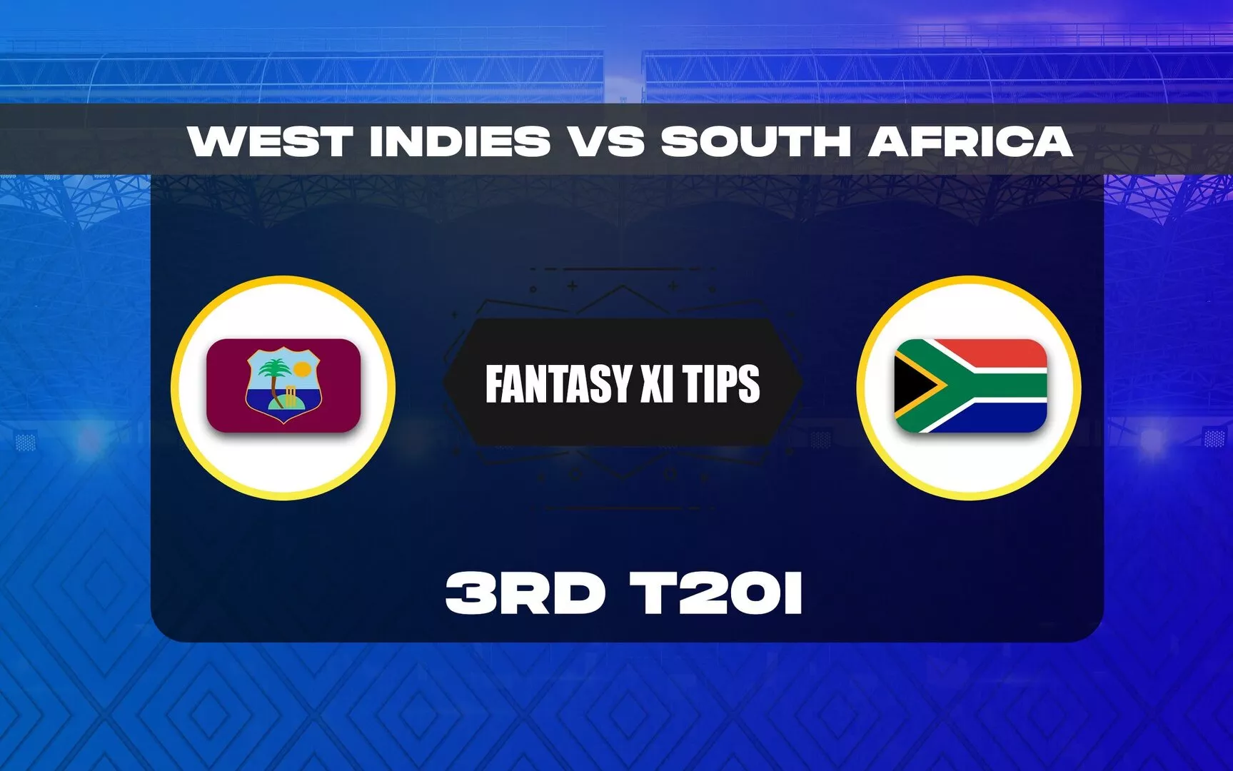 WI vs SA Dream11 Prediction, Dream11 Playing XI, Today Match 3rd T20I