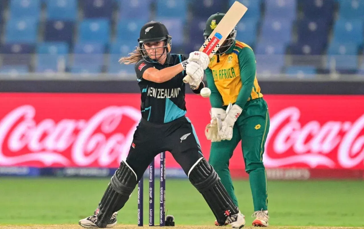 Amelia Kerr in action during ICC Women's T20 World Cup 2024 final