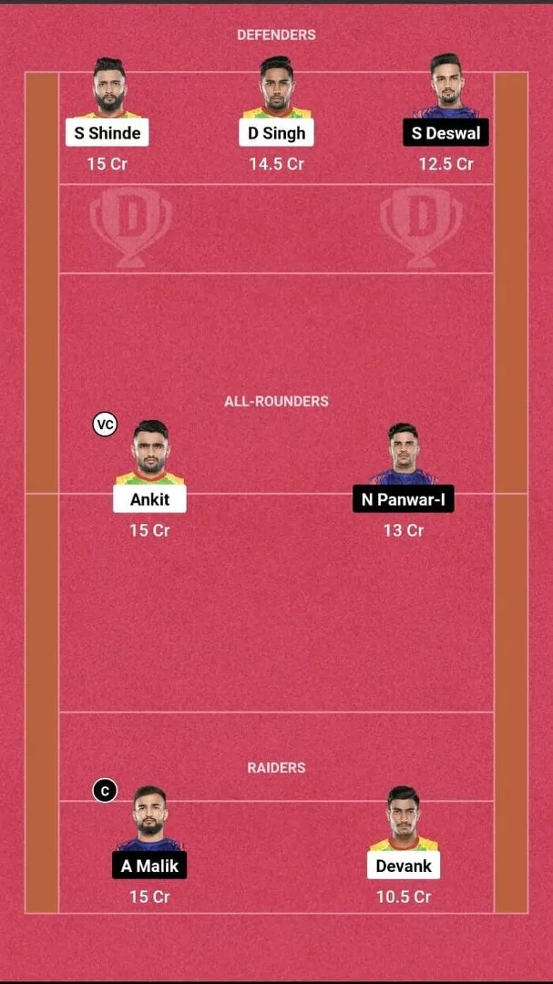 PAT vs DEL Dream11 Prediction