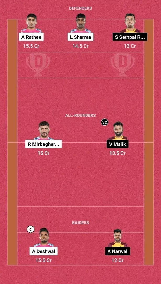 JAI vs TEL Dream11