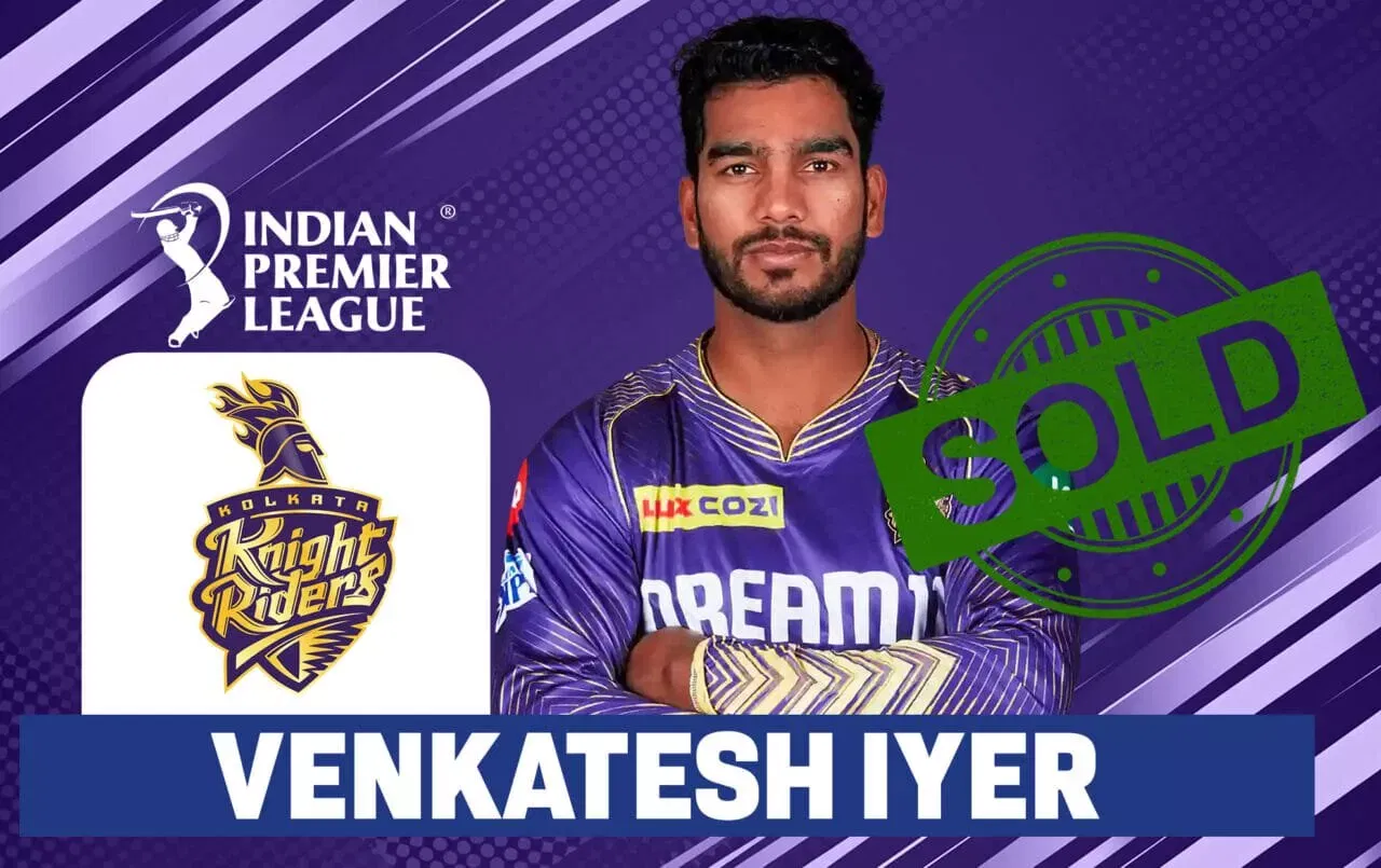 IPL 2025 mega auction: KKR splurge 23.75 crores to buy back Venkatesh Iyer