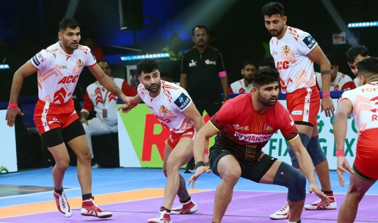 PKL 11: Pardeep Narwal's Bengaluru Bulls vs Gujarat Giants ends in 8th tied match of Pro Kabaddi 2024