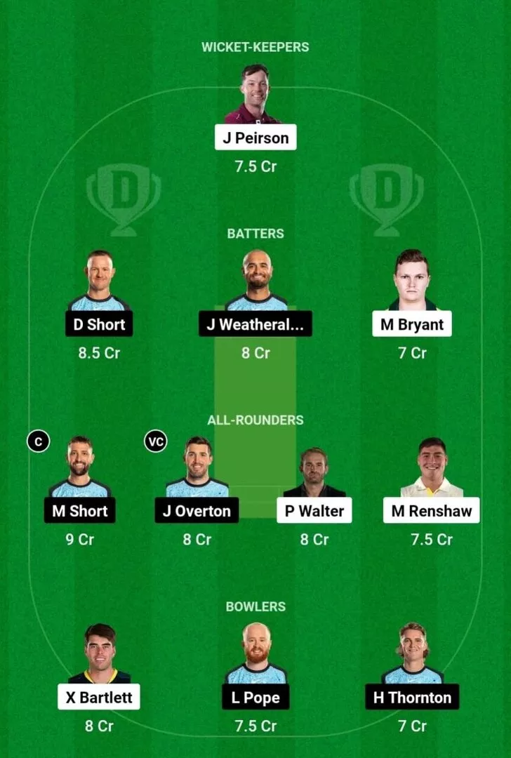 HEA vs STR  BBL 2024-25 Dream11 Team 1