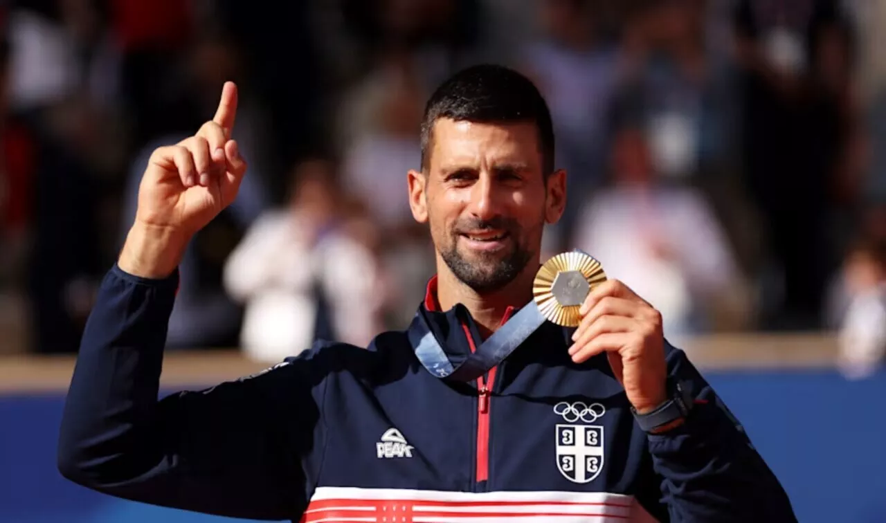 Novak Djokovic winning the Olympic Gold