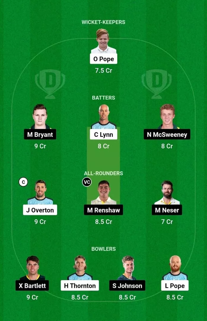 STR vs HEA BBL 2024-25 Dream11 Team 1