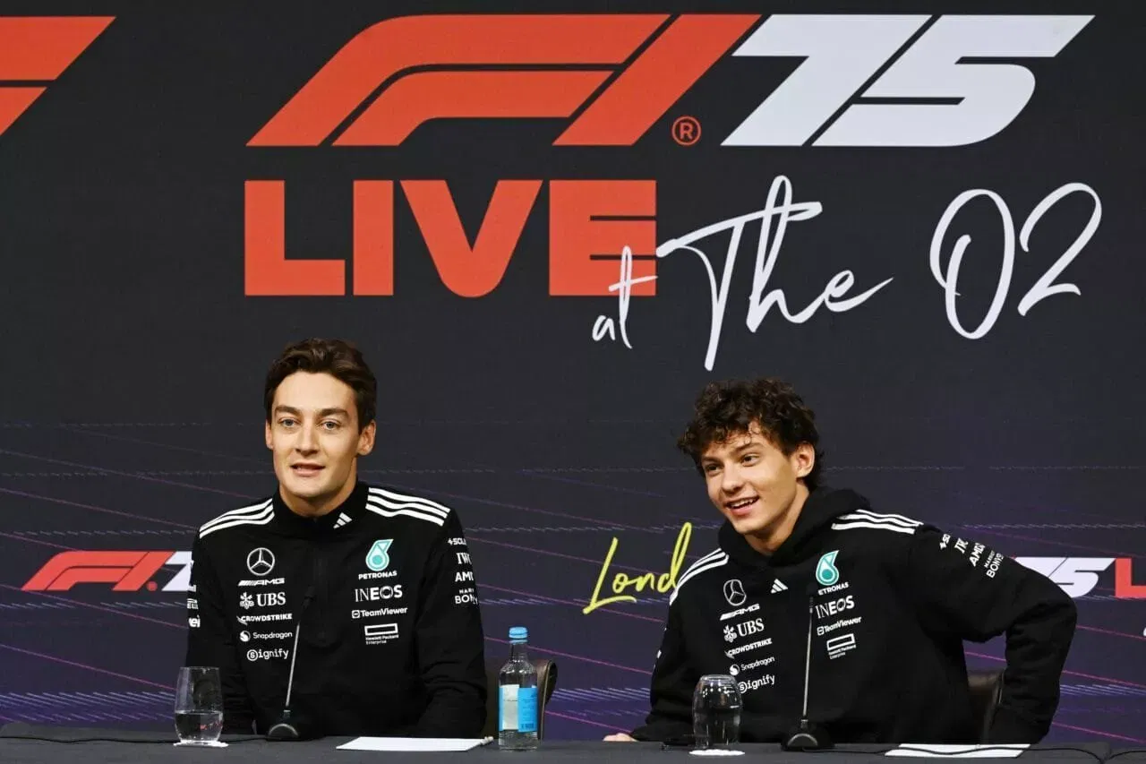 George Russell Andrea Kimi Antonelli Mercedes Formula 1 F1
