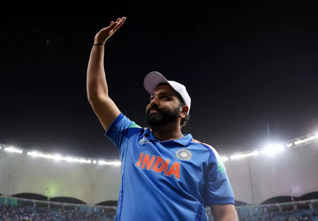 Indian captain Rohit Sharma at ICC Champions Trophy 2025