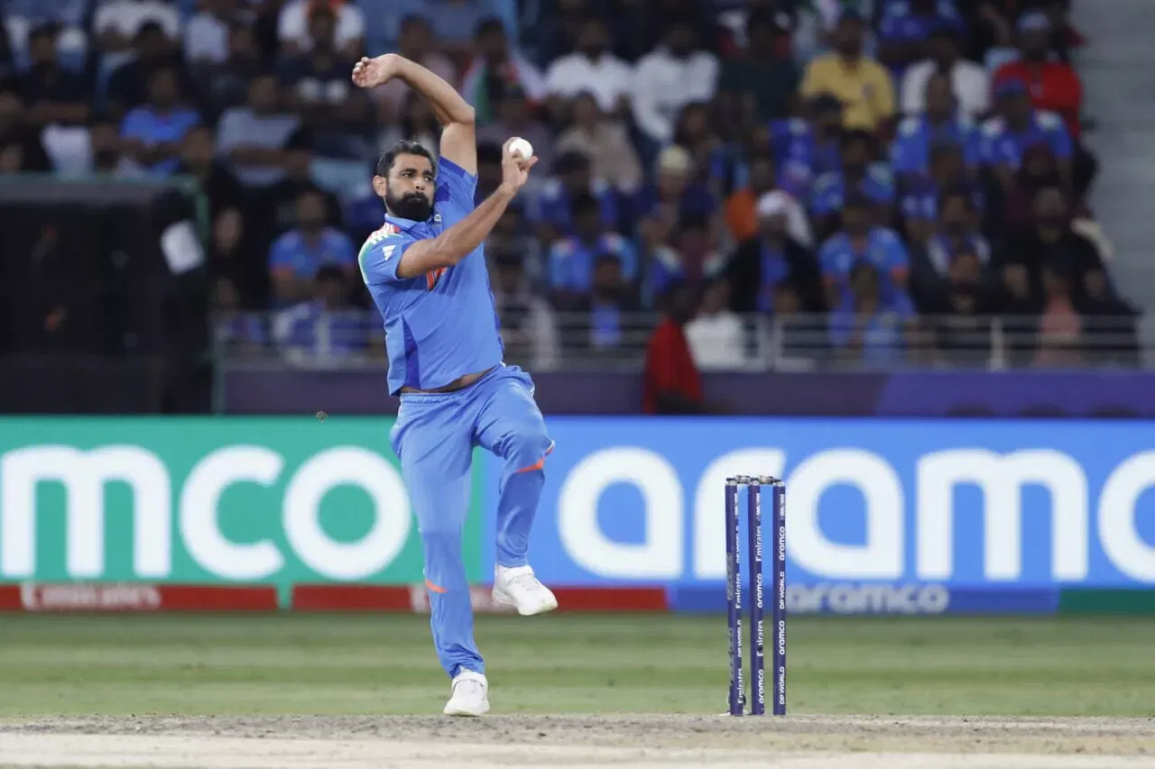 Mohammed Shami en el Trofeo de Campeones ICC 2025