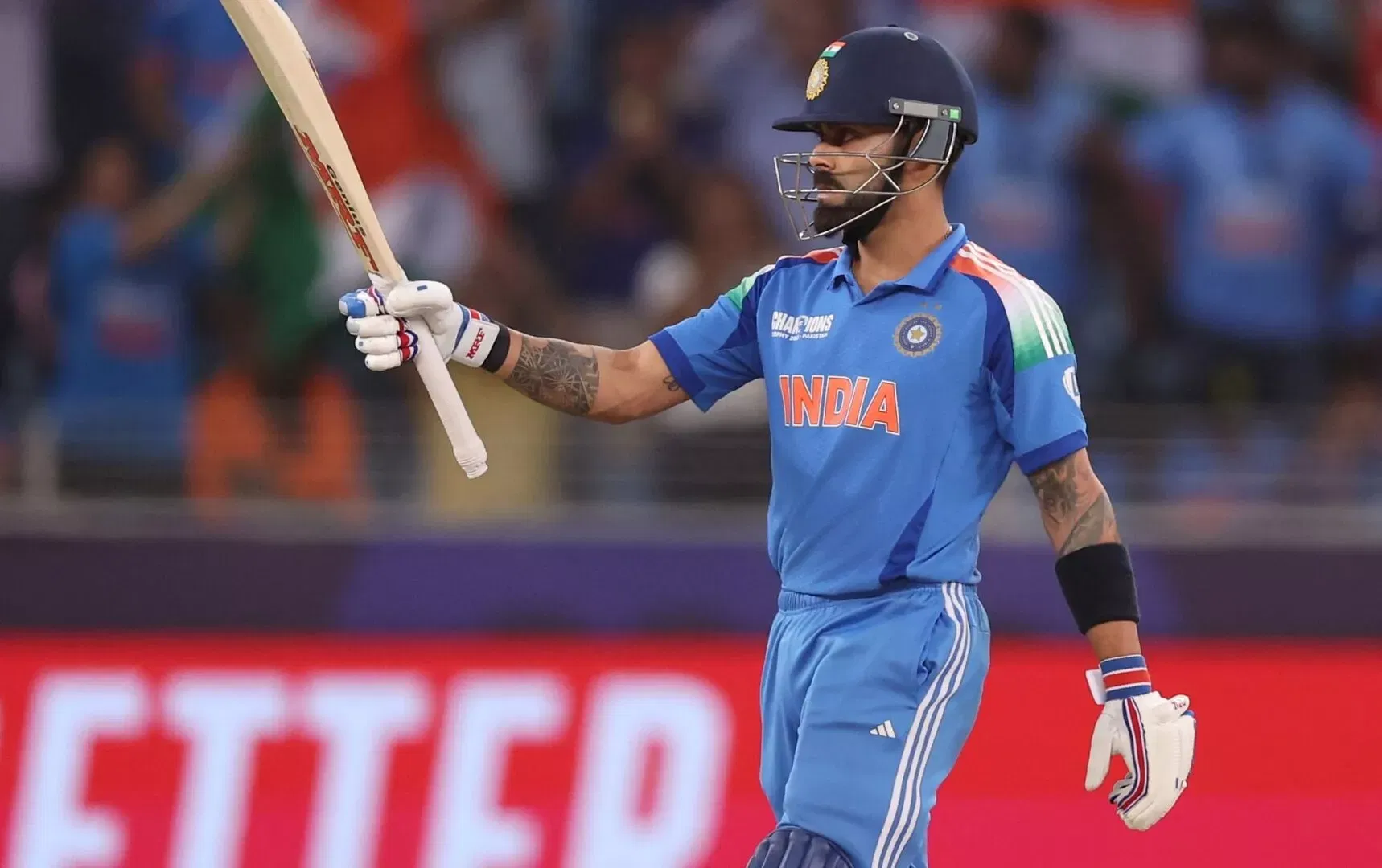 Virat Kohli celebrates fifty in ICC Champions Trophy 2025 semi-final against Australia