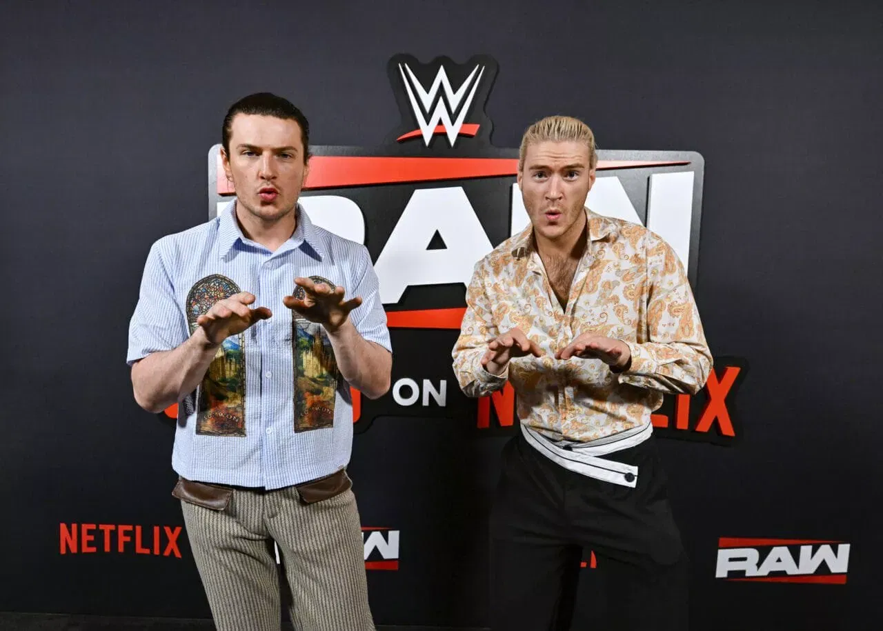 Kit Wilson and Elton Prince of Pretty Deadly WWE RAW