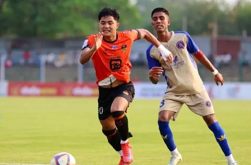 Edmund Lalrindika had nine goals contributions in 19 I-League games this season. (Courtesy: AIFF Media)