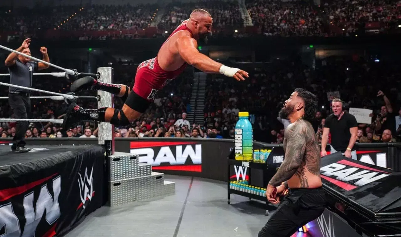 Bron Breakker Jey Uso Bank WWE RAW