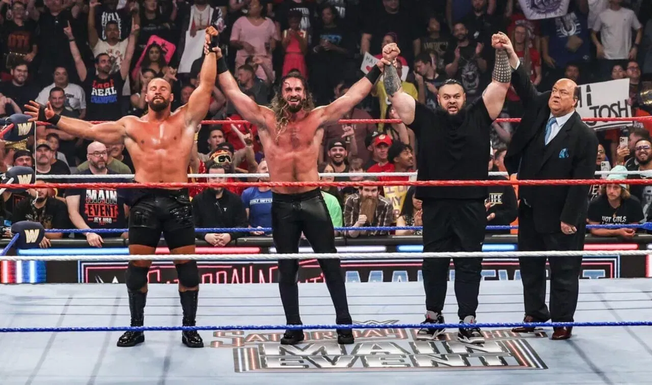 WWE Bron Breakker, Seth Rollins, Bronson Reed, dan Paul Heyman WWE RAW