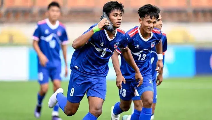Nepal U19 player Sujan Dangol