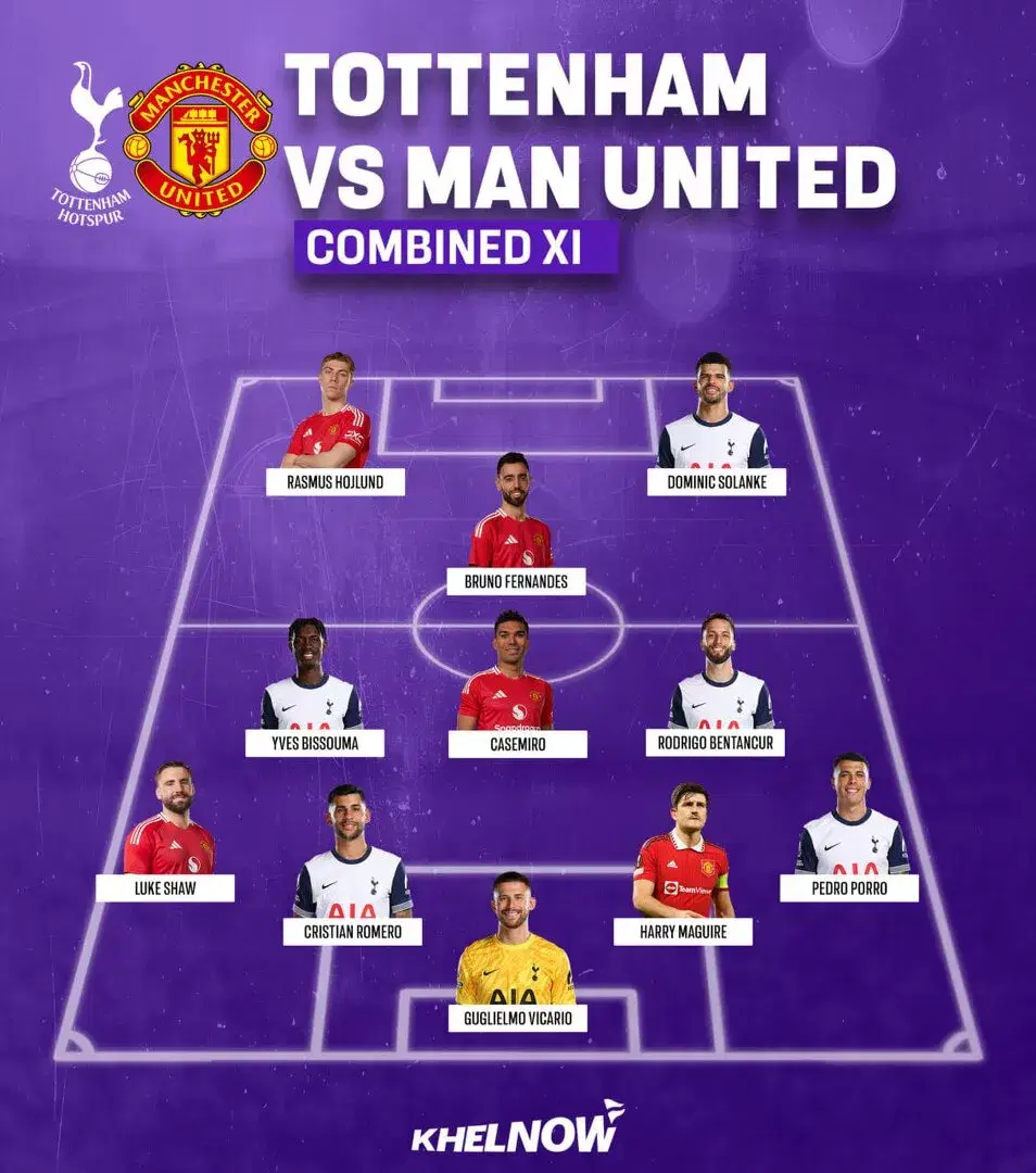 Tottenham vs Manchester United: Combined XI for Europa League Final