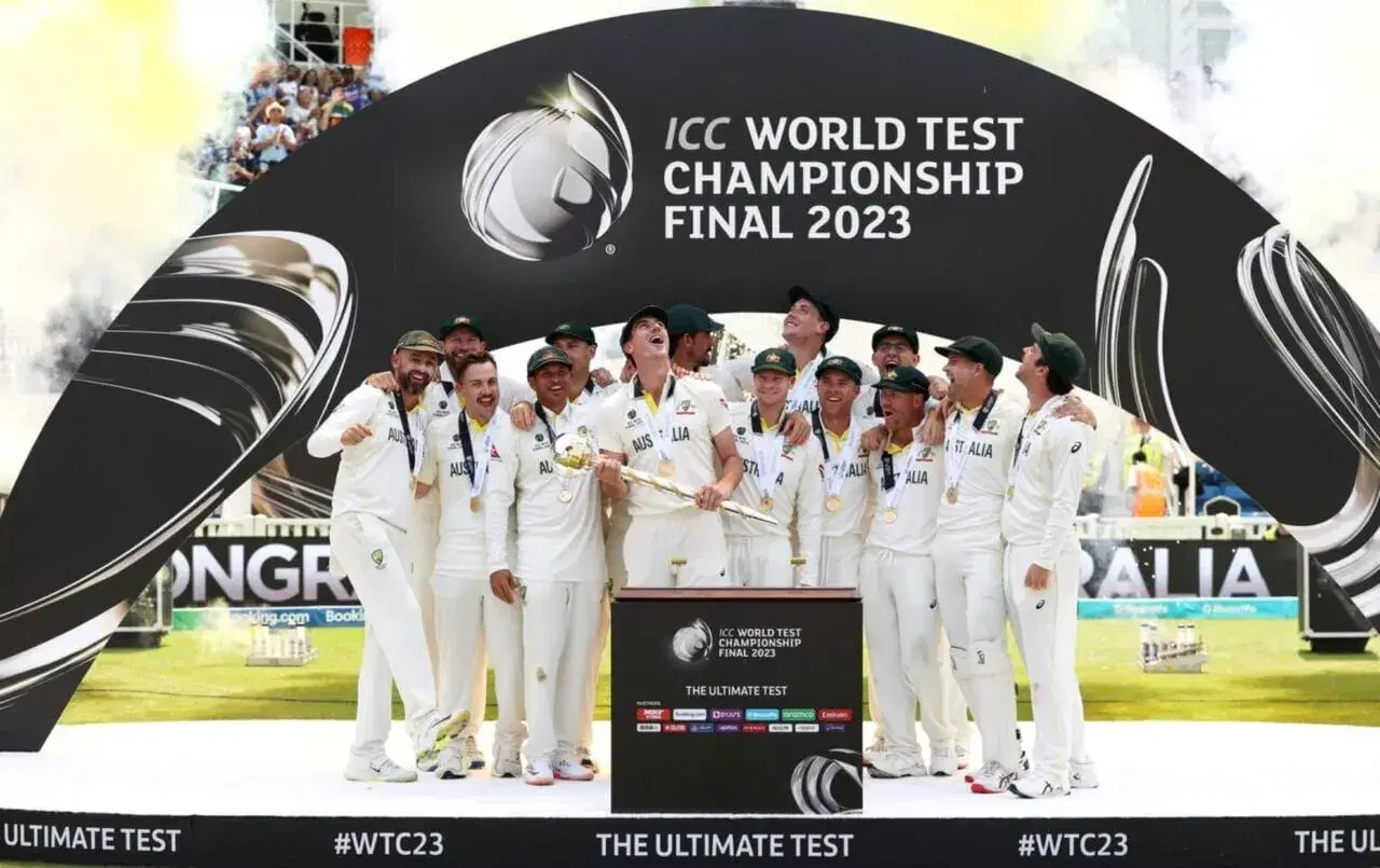 Australia celebrate after winning ICC WTC 2021-23