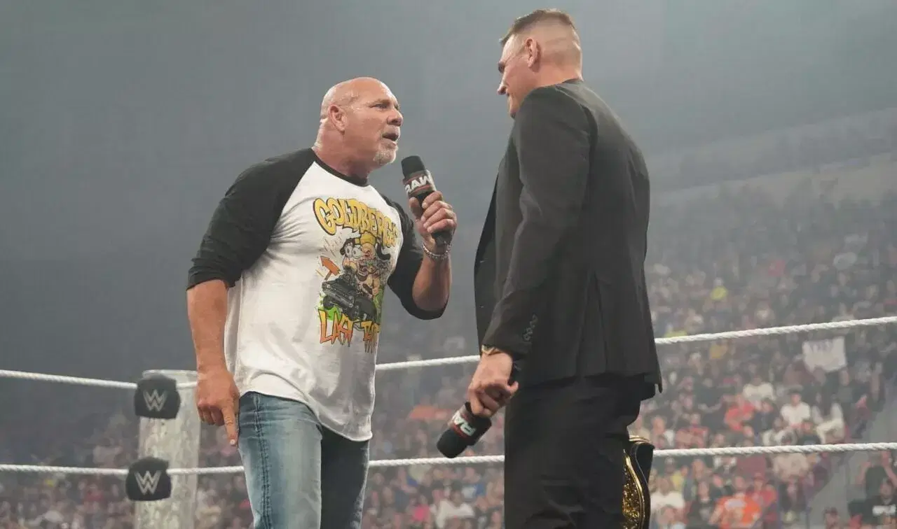Goldberg confronts Gunther during WWE RAW