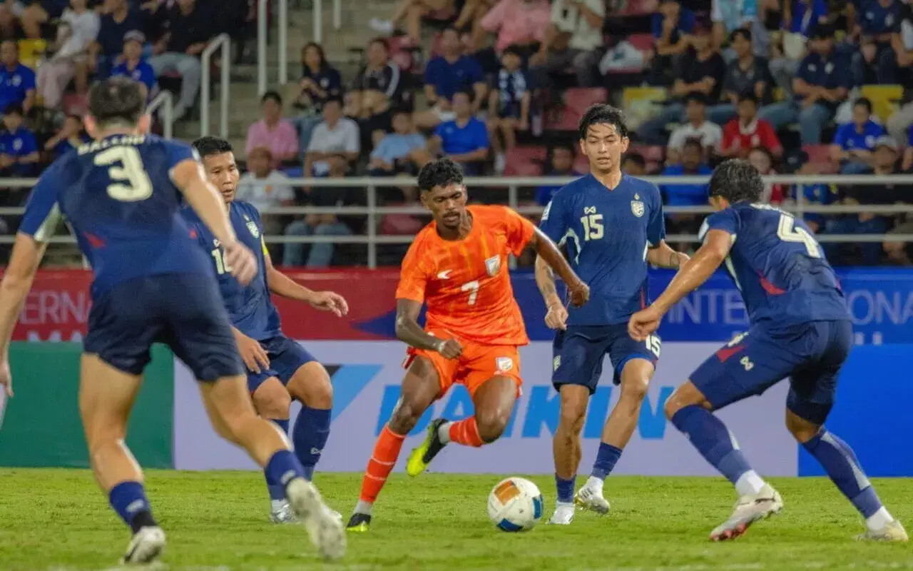 Indian football team succumb to disappointing loss against Thailand