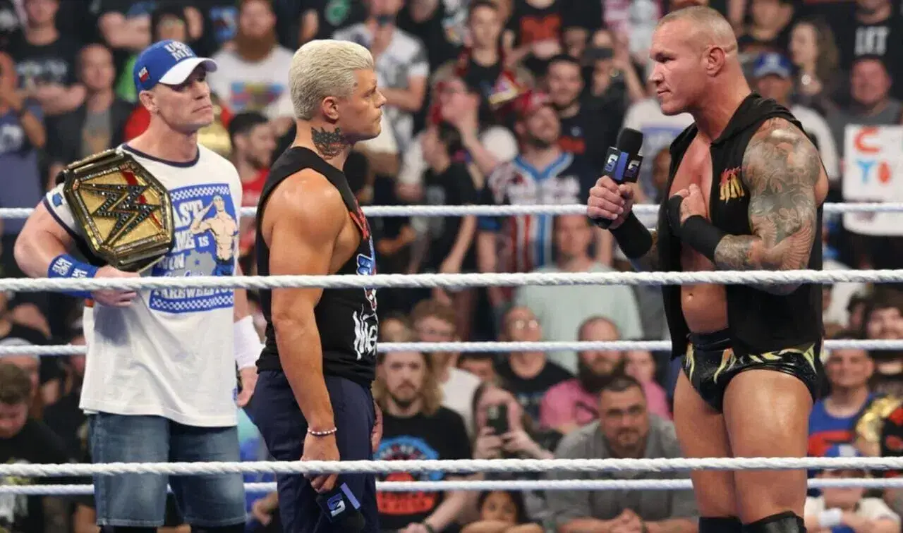 LEXINGTON, KENTUCKY - JUNE 13: Naomi speaks during SmackDown at Rupp Arena on June 13, 2025 in Lexington, Kentucky.