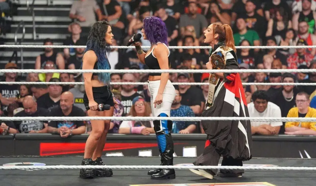 Bayley addresses Lyra Valkyria with Becky Lynch WWE RAW