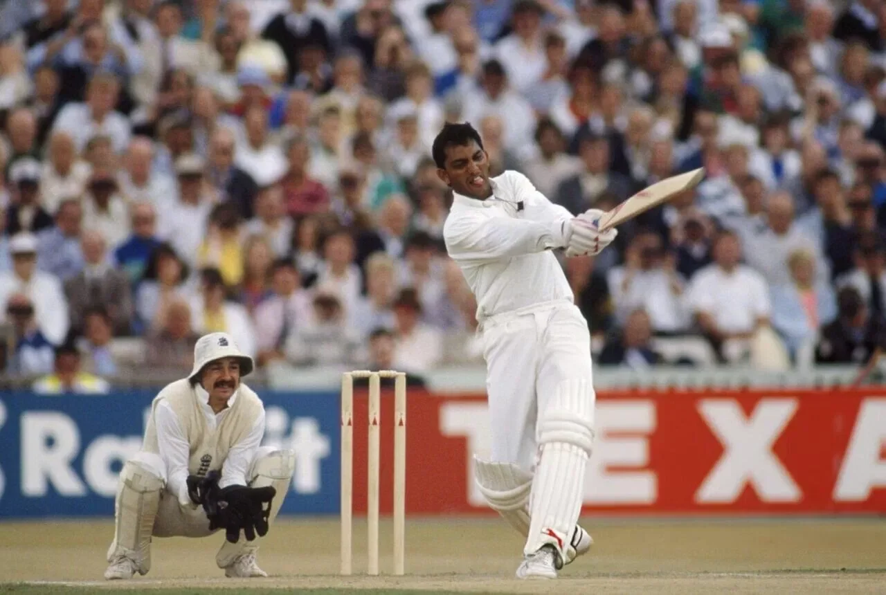 Mohammad Azharuddin at Old Trafford, Manchester