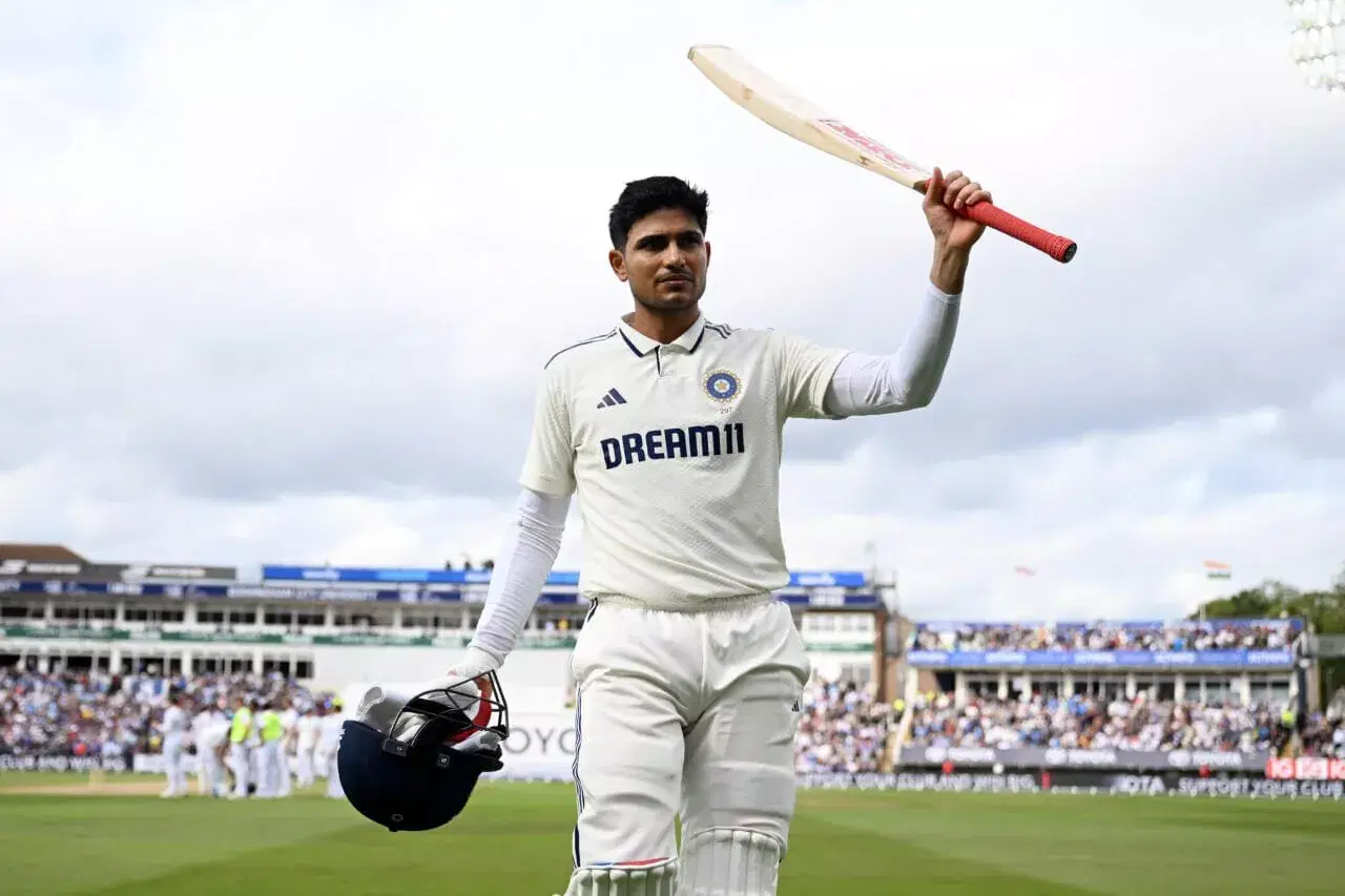 শুবম্যান গিল তার দ্বিতীয় টনটি এডবাস্টন পরীক্ষায় উদযাপন করেছেন