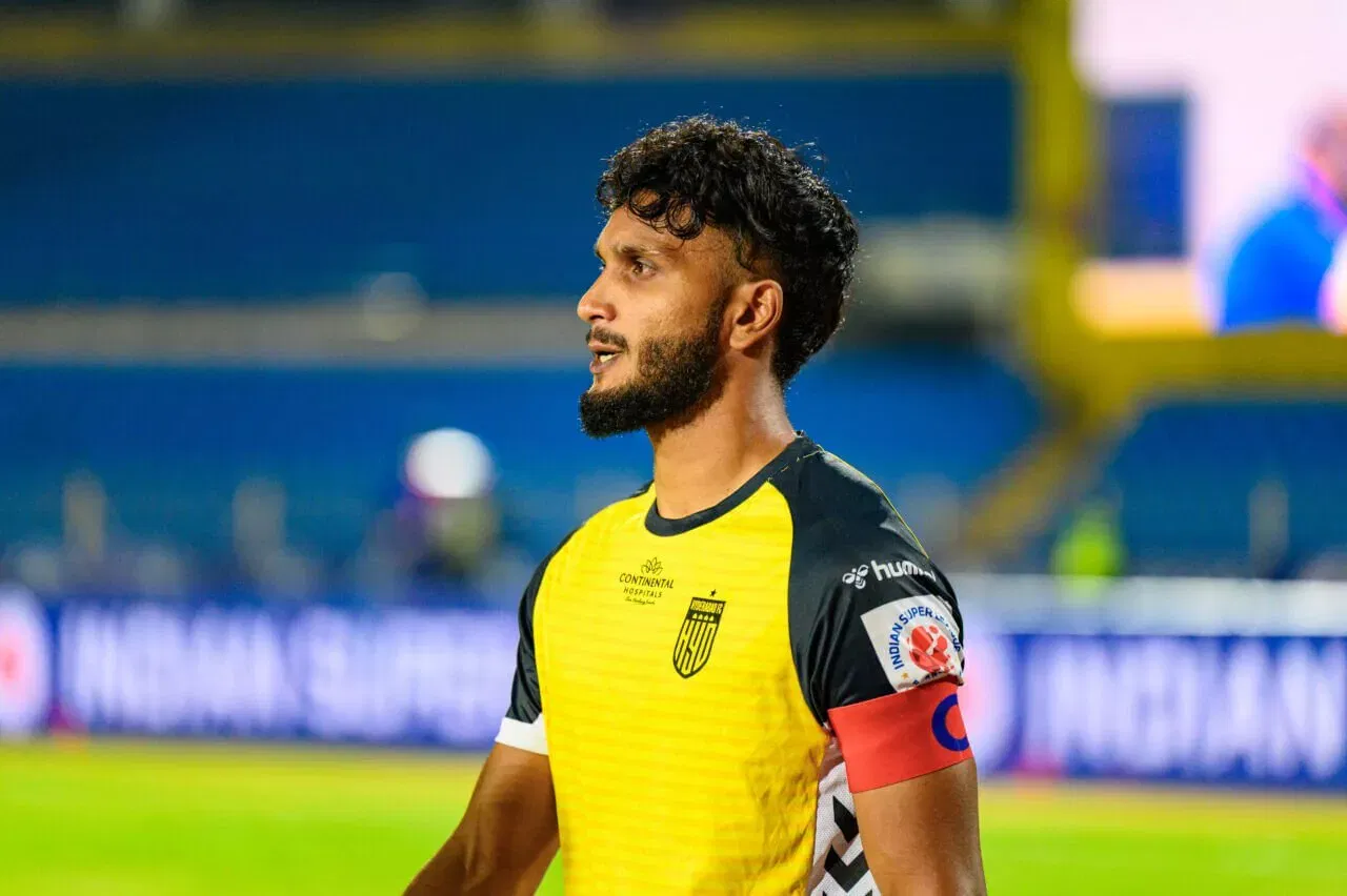 Alex Saji of Hyderabad FC ISL