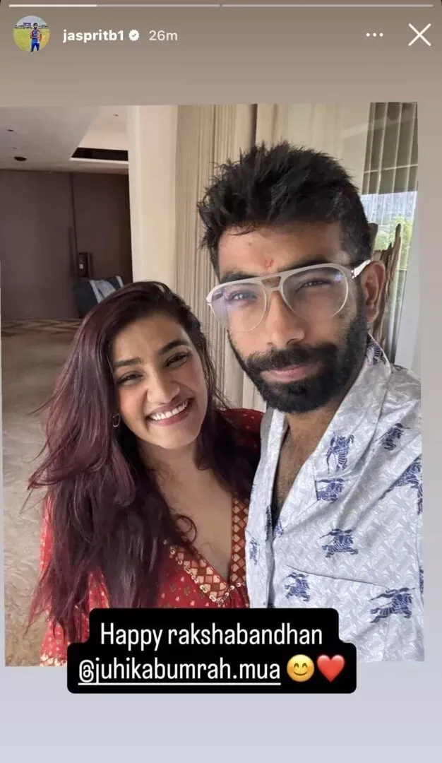 Jasprit Bumrah's instagram story