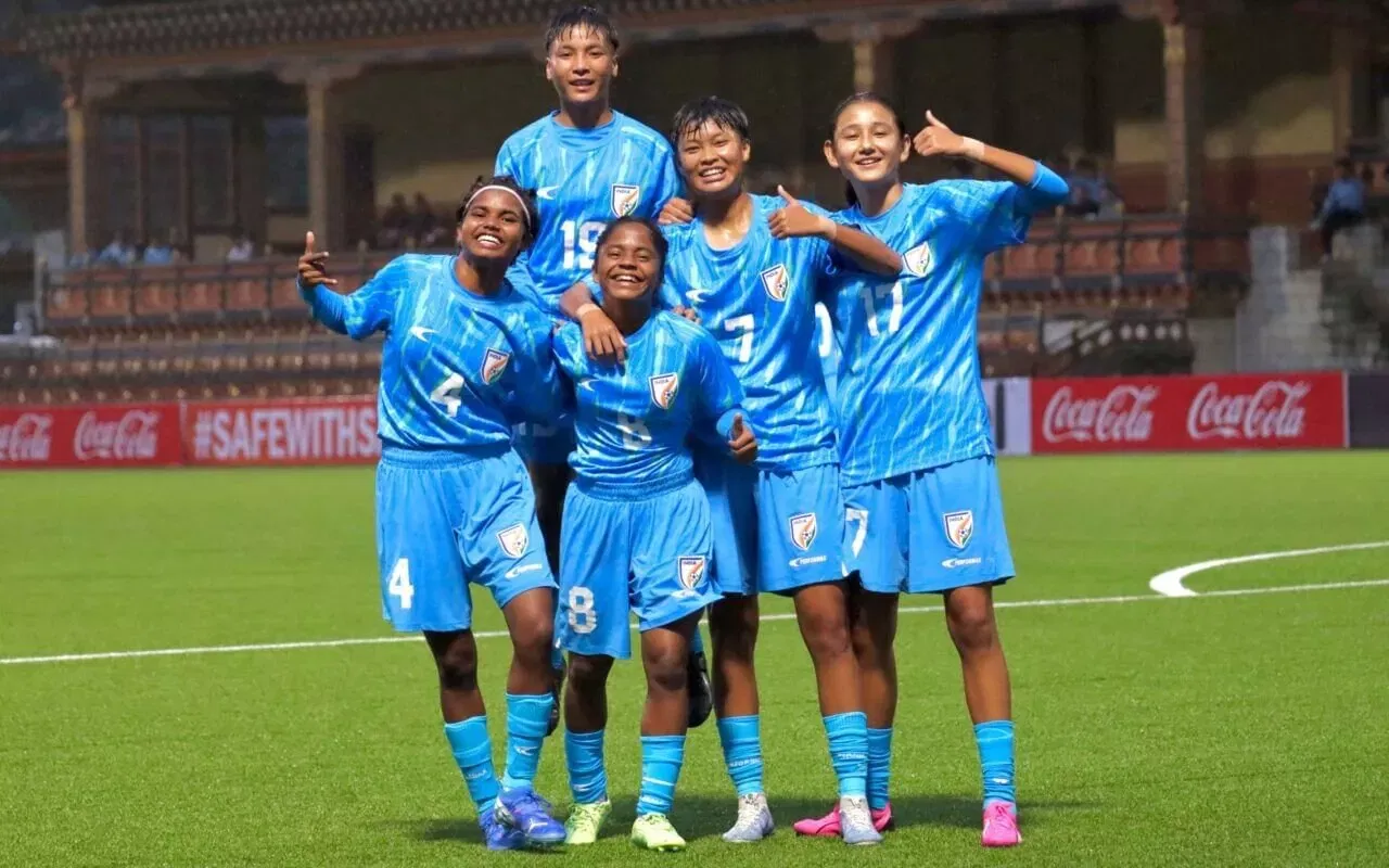Ruthless India rattle Bhutan again to register fourth consecutive win in SAFF U17 Women's Championship