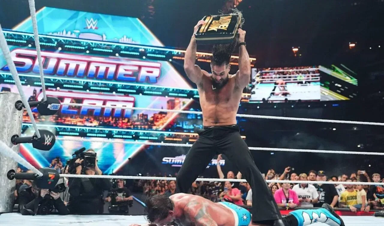 Seth Rollins CM Punk WWE SummerSlam (1)