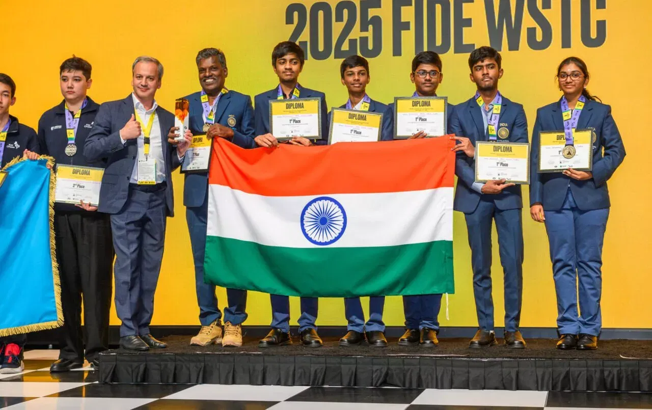Velammal MHS School won gold medal at 2025 World Schools Team Championship