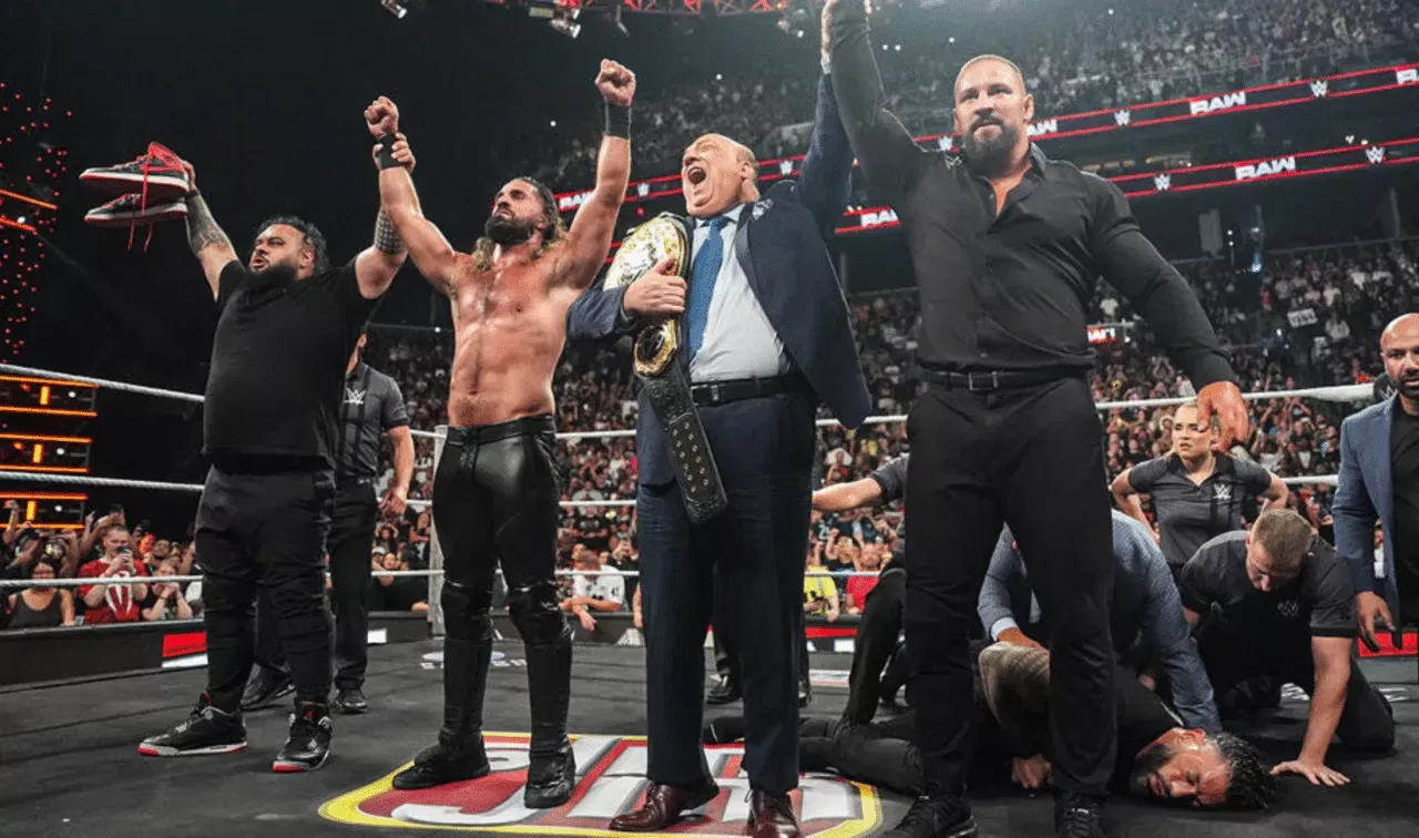 WWE Raw August 4- Seth Rollins, Paul Heyman, Bron Breakker & Bronson Reed