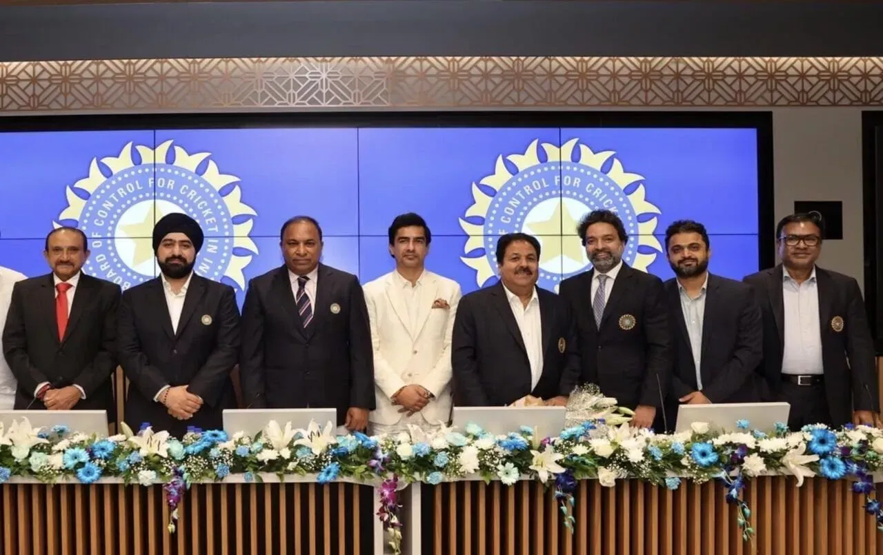 Mithun Manhas and all the BCCI officials