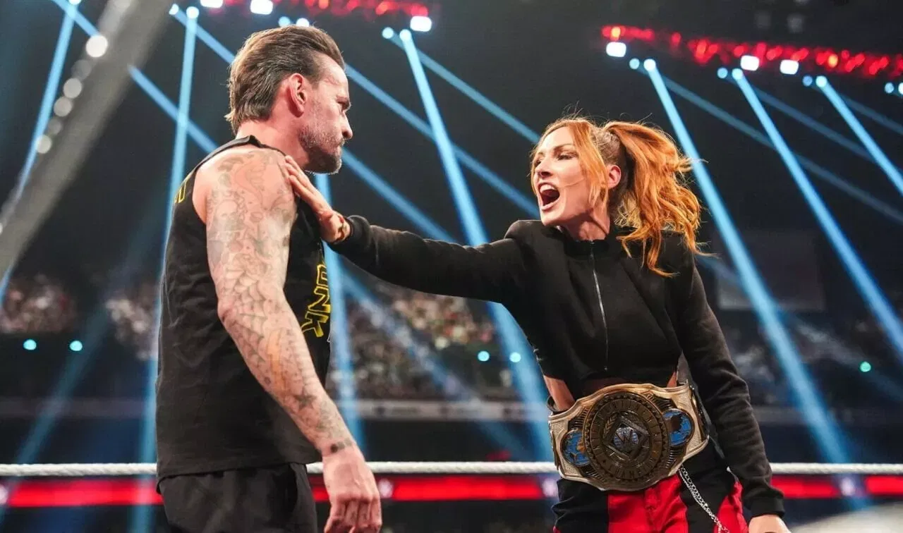 CM Punk Becky Lynch WWE Raw Paris