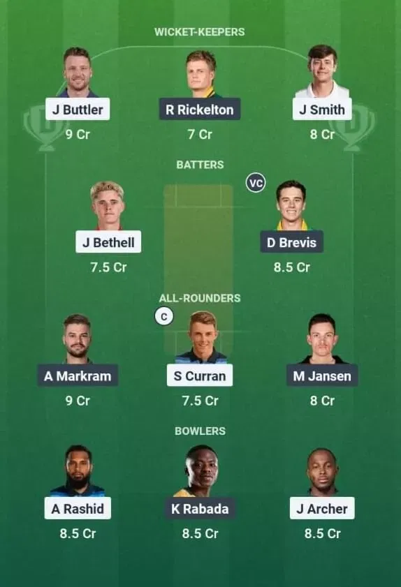 ENG vs SA Dream11 Prediction, Best Dream11 Playing XI, Today Match 1st T20I, England vs South Africa T20I series 2025
