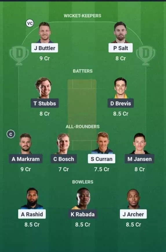 ENG vs SA Dream11 Prediction, Best Dream11 Playing XI, Today Match 1st T20I, England vs South Africa T20I series 2025