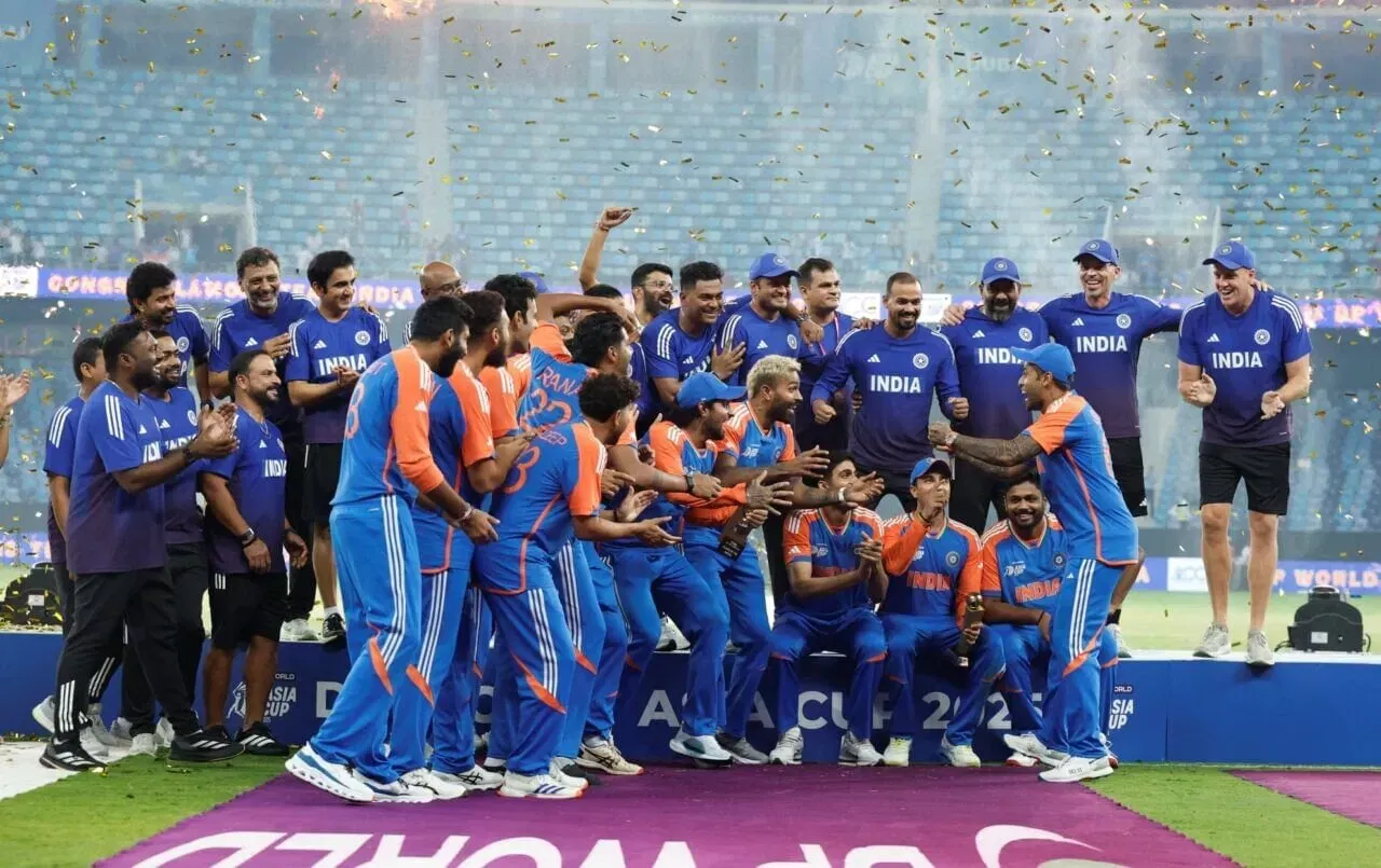 Asia Cup 2025, India celebrate after winning Asia Cup 2025