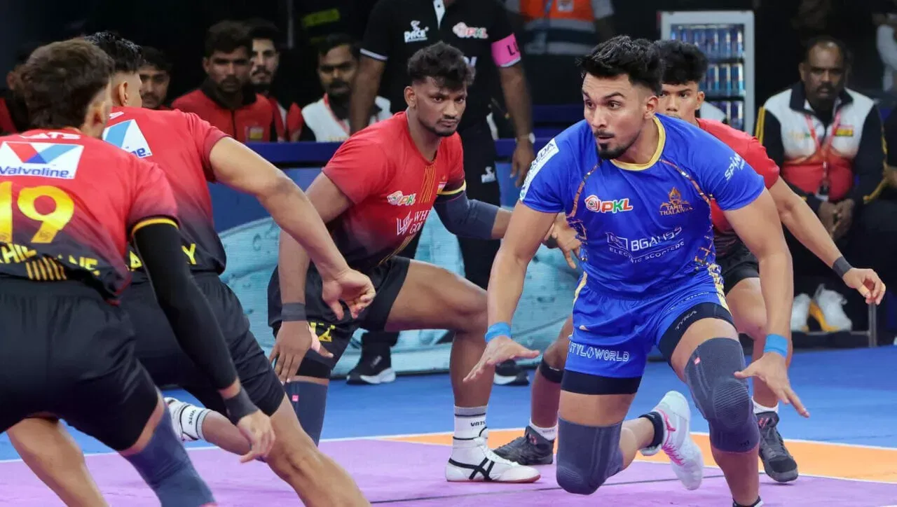 PKL 12: Arjun Deshwal brilla en la emocionante victoria de Tamil Thalaiva; Termina la racha ganadora de los Bengaluru Bulls