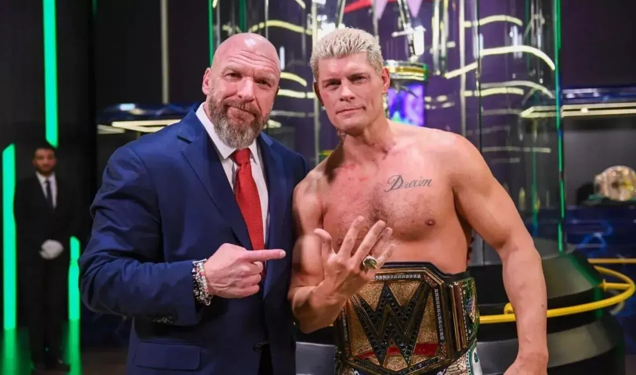 WWE Crown Jewel Title Cody Rhodes Triple H (1)