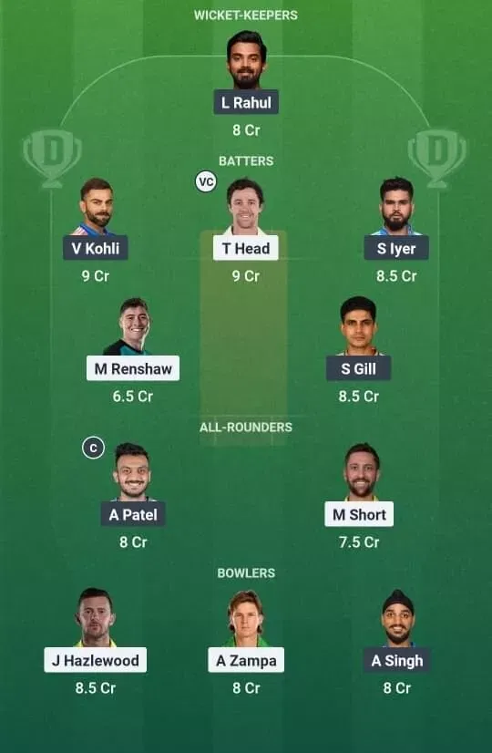 AUS vs IND Dream11 Prediction, Dream11 Playing XI, Today Match 3rd ODI, Australia vs India ODI series 2025