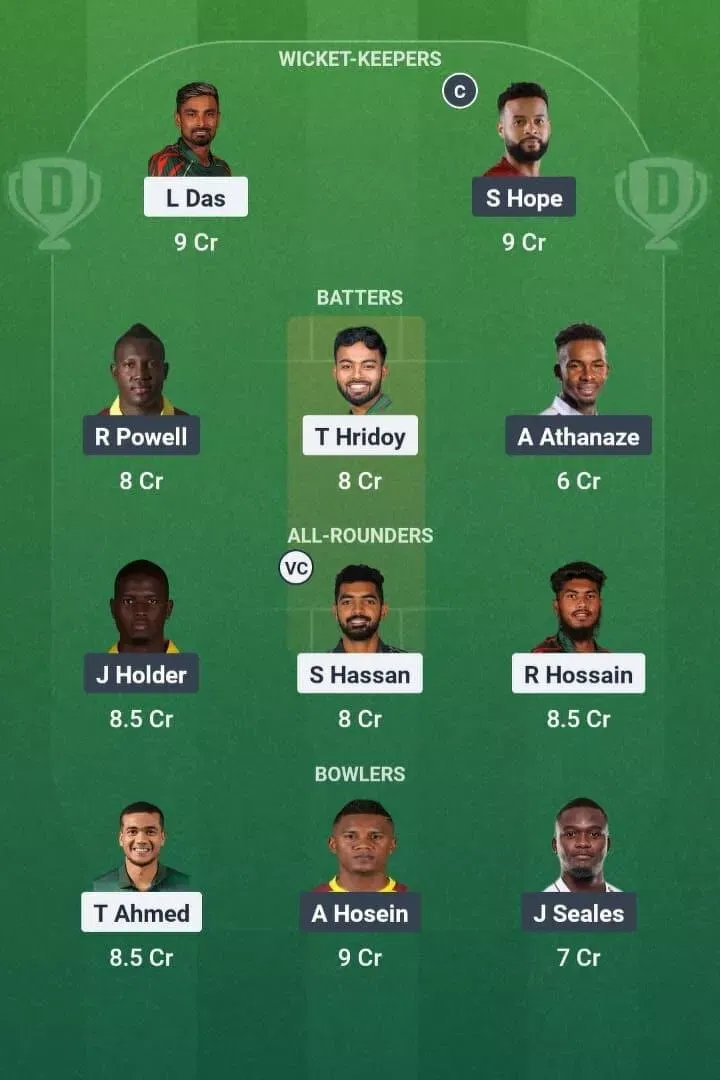 BAN vs WI Dream11 Prediction, Dream11 Playing XI, Today Match 2nd T20I, Bangladesh vs West Indies T20I series 2025