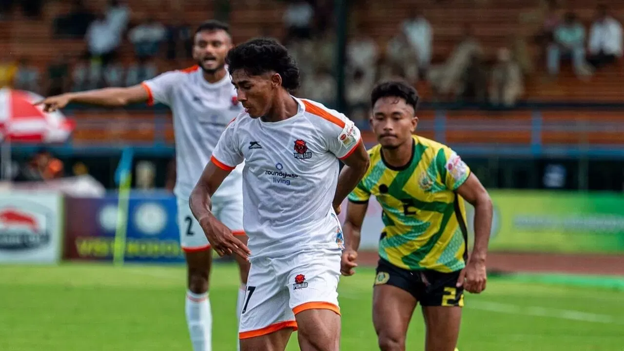 Punjab FC winger Muhammad Suhail in action in the Durand Cup.