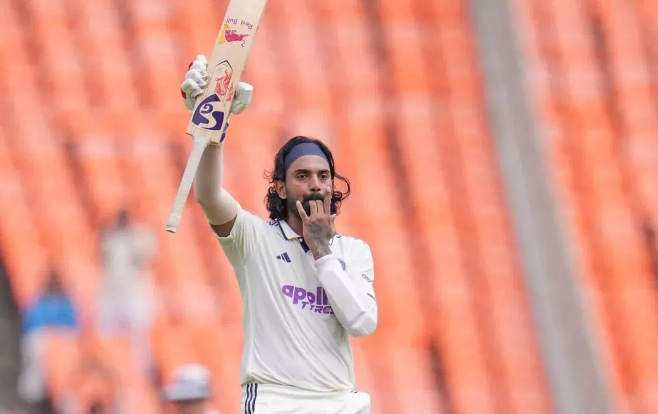 KL Rahul's 'fingers in mouth' celebration