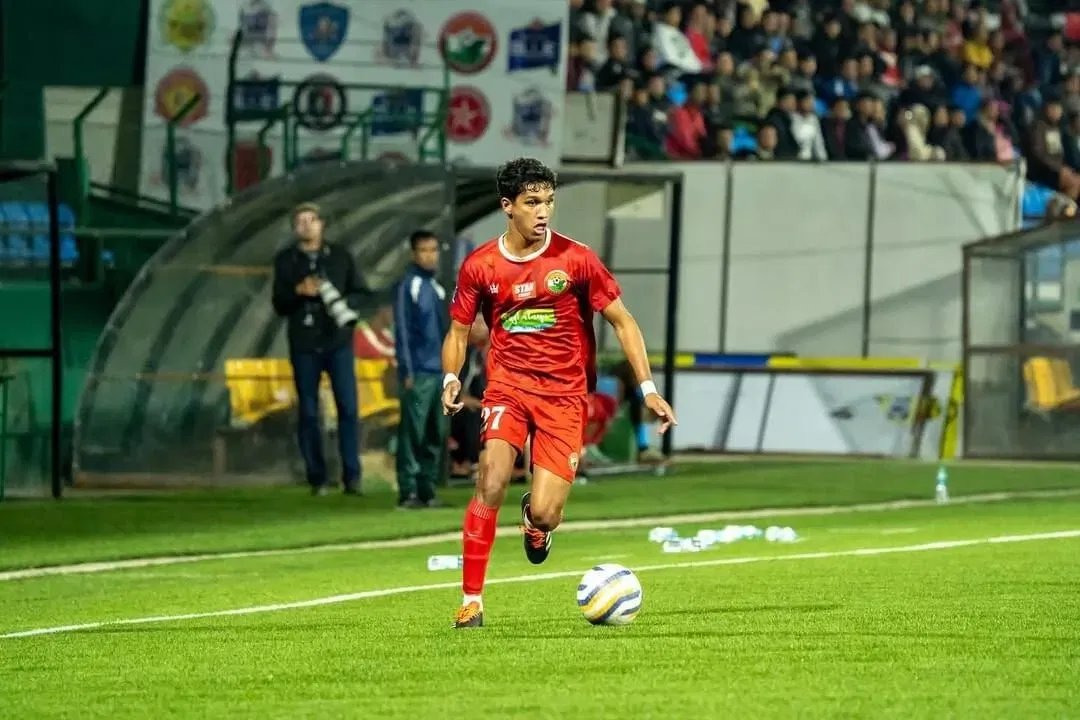 Yohaan Benjamin in action for Shillong Lajong. Credits: Yohaan Benjamin/ Instagram
